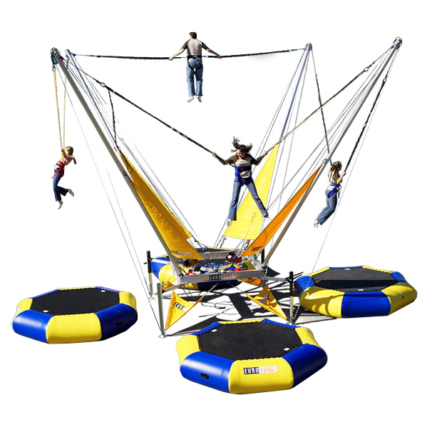 euro bungy bungee jumping trampoline rental in jacksonville florida